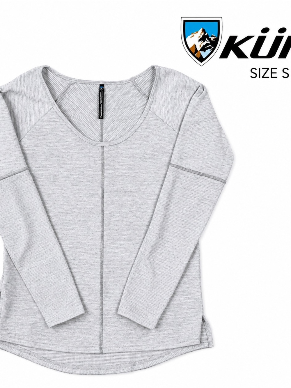 KÜHL Gray Wool Blend Long Sleeve Outdoor Hiking Top S